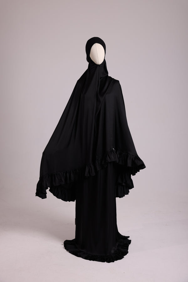 Jamila in Satin Black